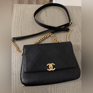 Chanel calfskin stitch flap bag